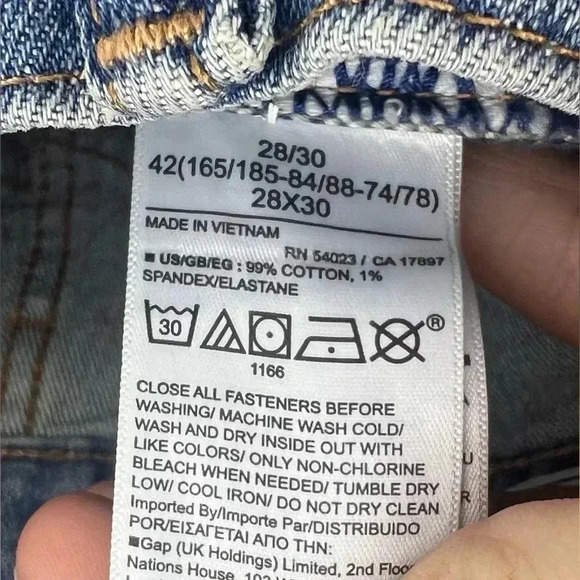 Gap Men’s Slim Jeans in GapFlex Size 28 - Picture 8 of 8